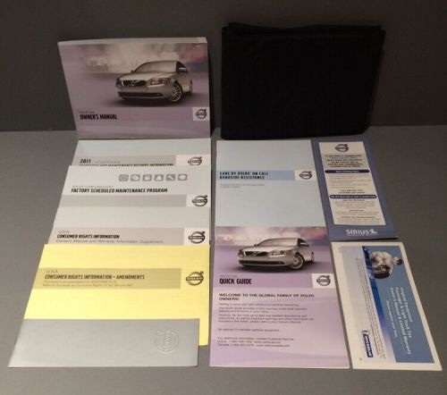 2011 volvo s40 oem owners manual complete set