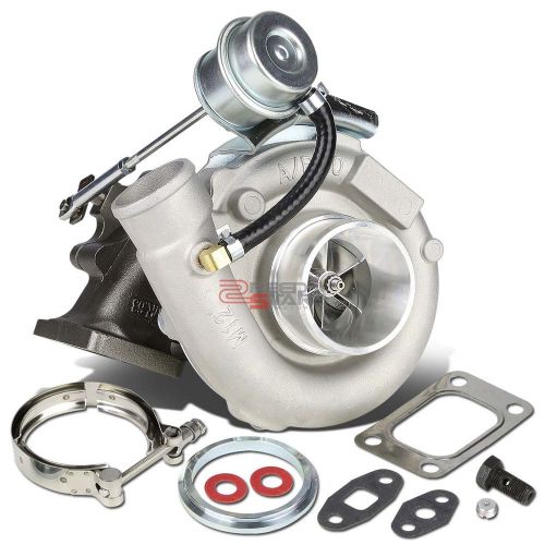 T04e ar.63 billet compressor wheel v-band turbocharger/turbo charger+wastegate