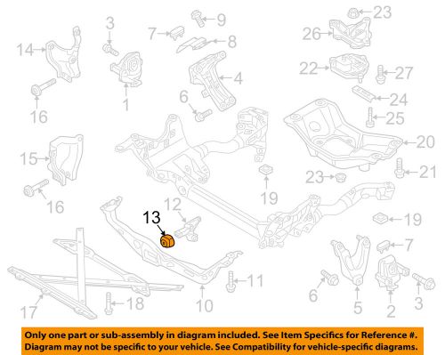 Audi oem 13-15 q5-center support buffer 8k0199339m