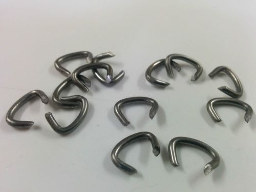 900 - hog rings 3/8&#034; stainless steel cages, upholstery, traps, meat casings
