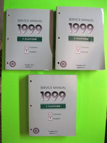 1999 camaro 1999 firebird factory service repair manual set 3 volumes