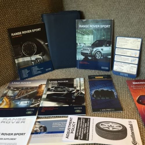 2011 land rover range rover sport owners manual set with warranty books + case