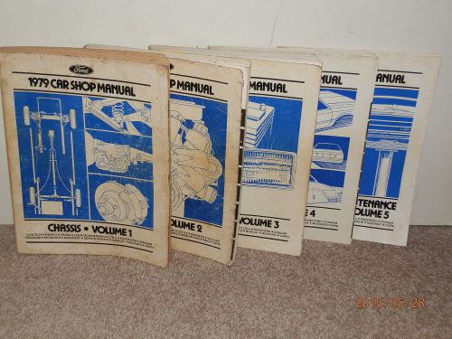 1979 ford shop manual 5 volume set