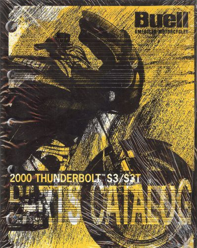 2000 buell thunderbolt s3 &amp; s3t motorcycle parts catalog manual -new sealed