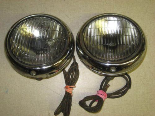 Vintage pair guide fog lens light lamp 2023 chevrolet buick 1953 1954 pontiac