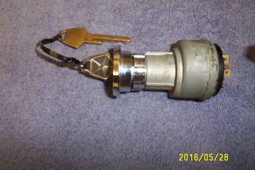 Ignition switch with  pentastar key dodge, valiant, plymouth barracuda 64-68