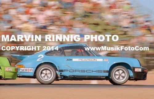 Porsche 911 -david pearson photo 1973 8x11&#034; iroc,911 rsr,911r,911rs,908,911,912