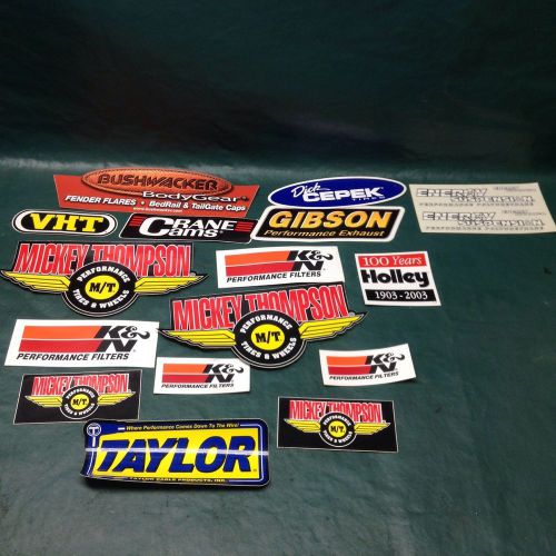 Race car sticker lot