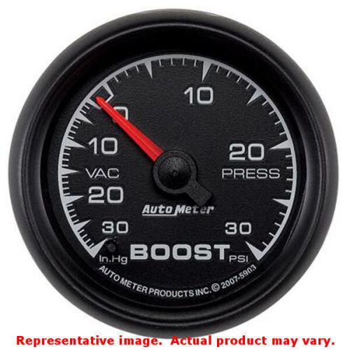 Auto meter 5903 es series black 2-1/16&#034; (52.4mm) range: 30 in hg/30 psi fits:un