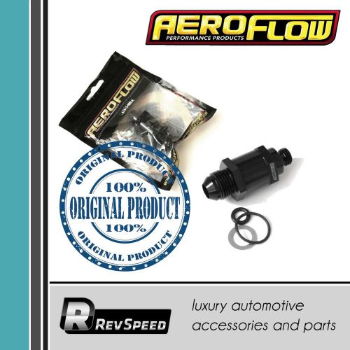 Aeroflow performance efi fuel pump check valve -8an m12 x 1.5mm af615-08blk