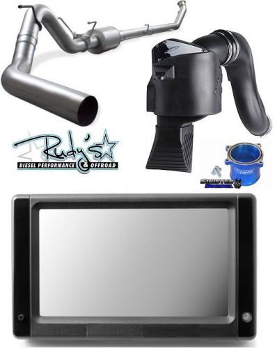 Touchscreen otf tuner dpf tvd egr del 4&#034; exhaust for 07-09 dodge 6.7 cummins s&amp;b