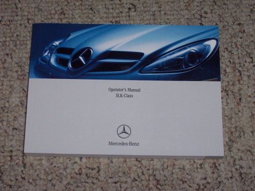 2006 mercedes benz slk slk280 slk350 slk55 amg 280 convertible owner user manual