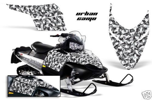 Amr racing polaris snowmobile sled graphic wrap kit shift,assault, ho rmk dragon