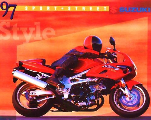1997 suzuki sport street motorcycle brochure -tl1000-rf900-bandit-katana-gs500