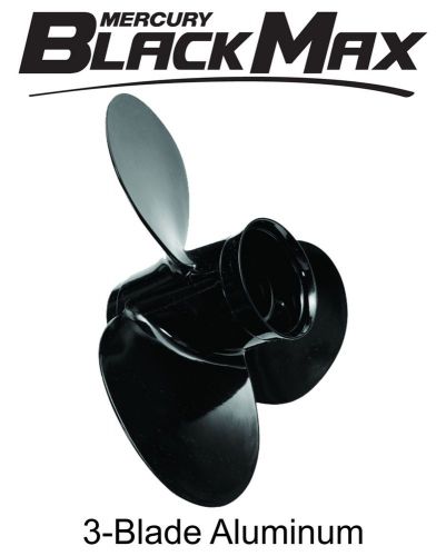 Mercury marine black max 12-1/4 x 9 pitch 3-blade aluminum propeller prop