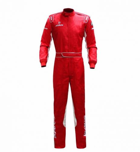 Jxhracing sfi 100% cotton 1 layer fireproof 1 piece auto kart suit c023 2 colors