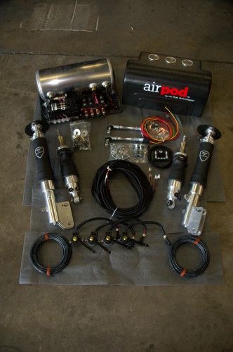 2005-2012 s197 ford mustang air ride suspension kit with interior bezels