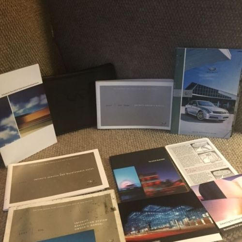 2005 infiniti g35 coupe owners manual with navigation book &amp; guides and case