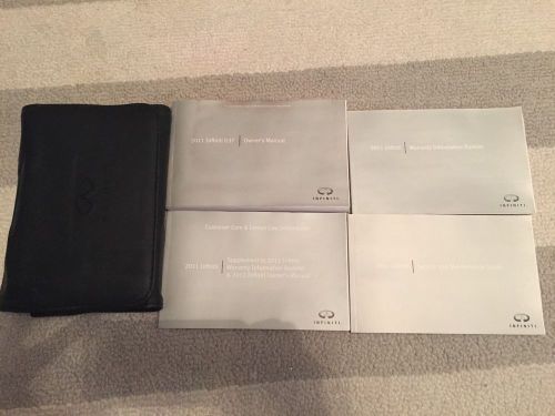 Oem 2011 11 infiniti g37 g 37 complete owner&#039;s manual book set w/case