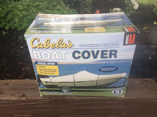 Cabela&#039;s 600 denier polyester boat cover 12-14 ft v-hull fishing boats