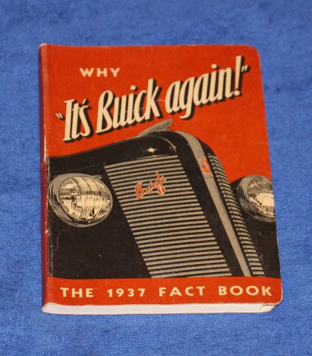 1937 buick salesmans fact book