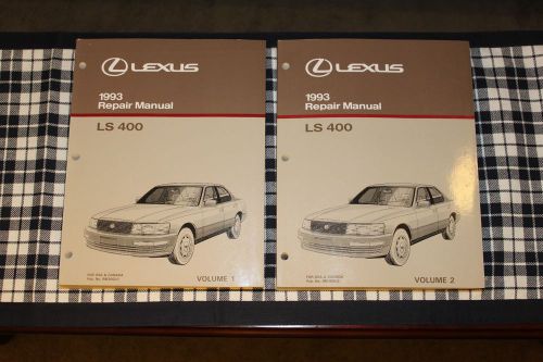 1993 lexus ls400 ls 400 repair manual volume 1 &amp; 2