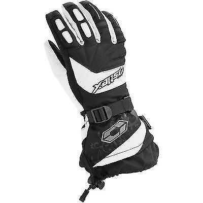 Castle x womens rizer g7 white/black cold weather gloves - medium -new