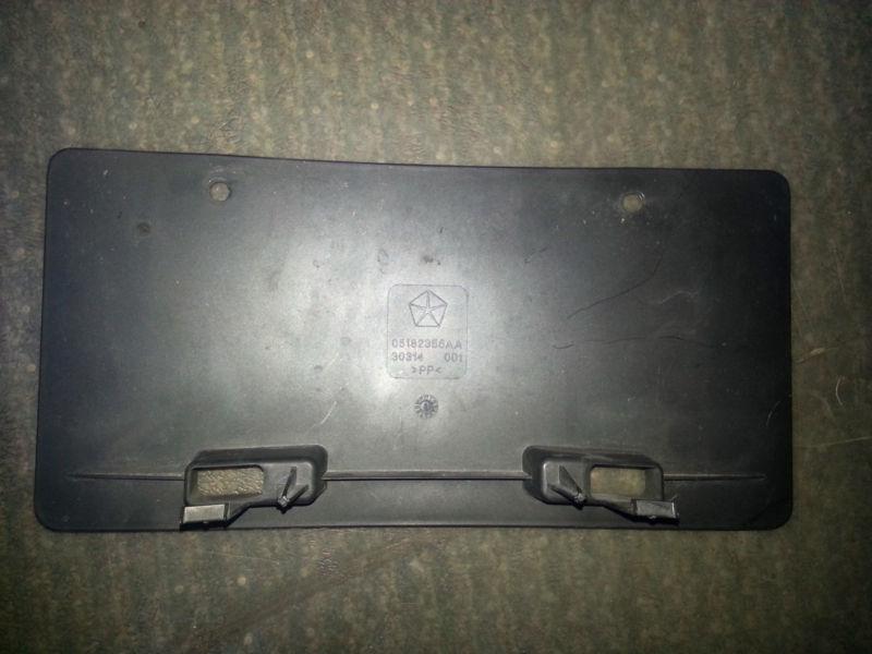 Dodge charger front bumper license plate bracket oem mopar 05182356aa