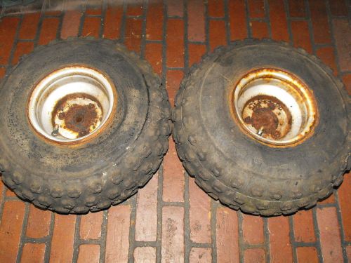 85-88 yamaha moto 4 80 badger rear wheels rims hubs tires