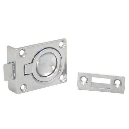 Custom stainless steel 1 3/4 x 1 3/8 inch boat flush ring pull hatch latch