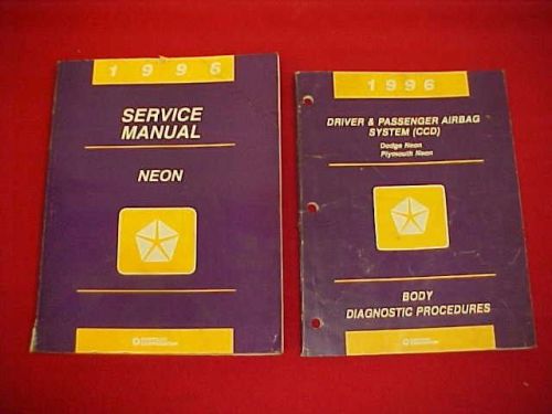 1996 original dodge plymouth neon shop service repair manual 96 factory oem