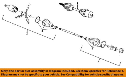 Gm oem front drive-axle assembly 10359409