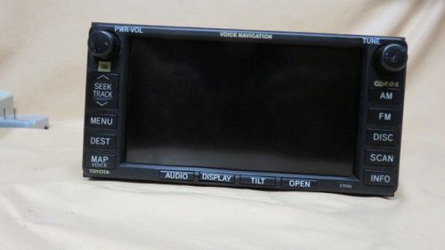 Toyota jbl voice navigation cd dvd radio e7006 86120-0c160 sequoia sienna tundra