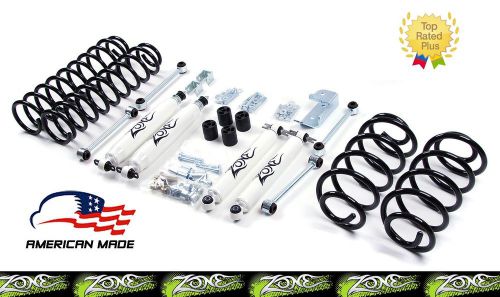 1997-2002 jeep 3&#034; tj wrangler full suspension lift kit zone offroad j2 m/usa!