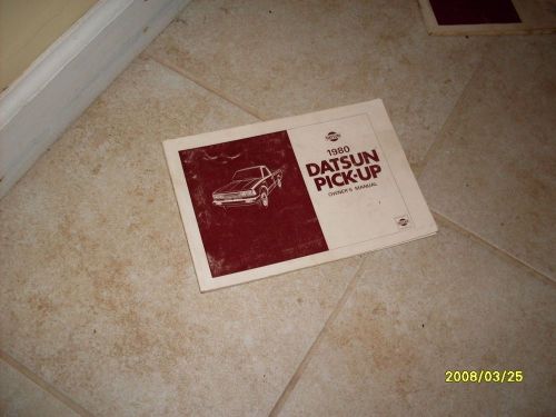 1980 datsun pick up owners manual owner&#039;s guide book original