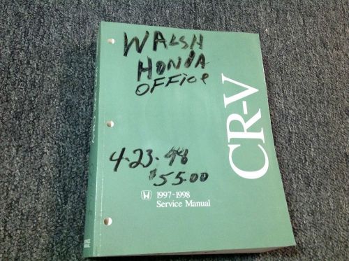 1997 1998 honda cr-v crv service shop repair workshop manual factory oem