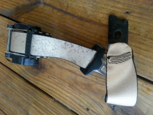 1997-2003 bmw e39 525 528 530 540 sedan rear seat right seat belt beige oem