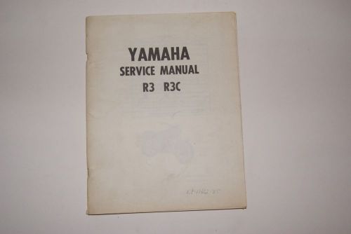 Yamaha motorcyle service manual  r3 r3c  90 pages includes a wire diagram