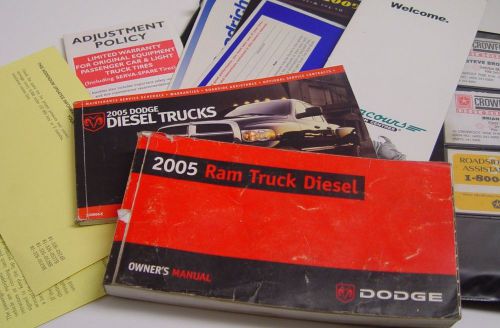 2005 dodge ram diesel truck owners manual  2500 / 3500  cummins