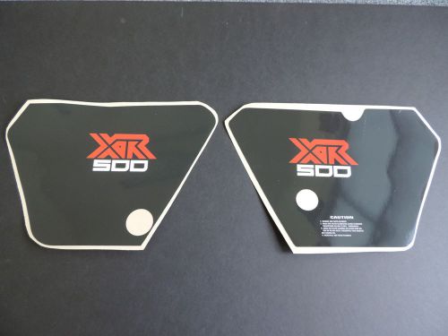 1979-1980 honda xr 500 side plate decal with warning label kit ahrma xr xl honda