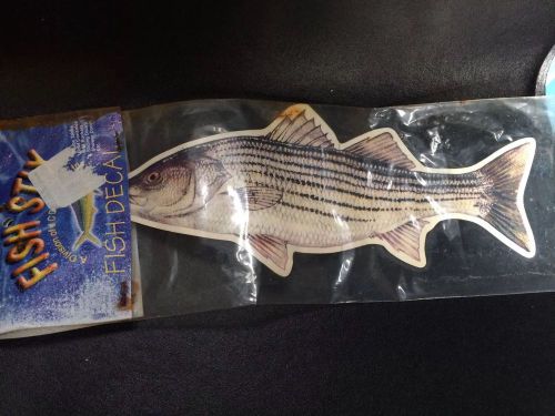 Striped bass fish decals striper freshwater saltwater rock fish bunker clams