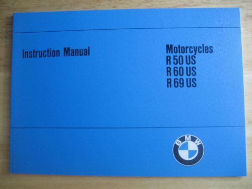New vintage bmw r50-r69us owners manual. beautiful reproduction