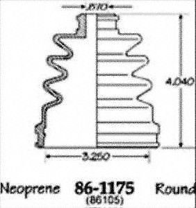 Empi 86-1175d cv boot kit