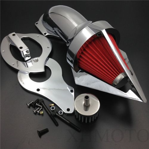 For honda shadow 600 vlx600 vlx 1999-2012 chrome cone spike air cleaner kits