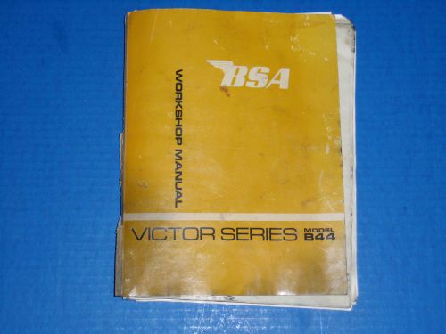 Bsa b44 victor special,victor enduro,victor grand prix workshop repair manual