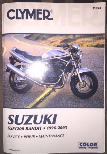 Clymer suzuki gsf1200 bandit 1996-2003 service &amp; repair manual