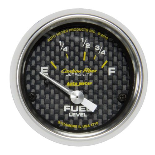 Auto meter 4718 carbon fiber electric fuel level gauge