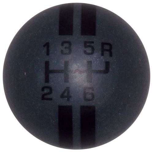 Carbon graphite black stripes 6 speed shift knob 3/8-16 thread u.s. made