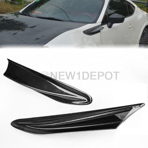 Carbon fiber side fender vent shark fin trim for 13-16 subaru brz/scion fr-s nd