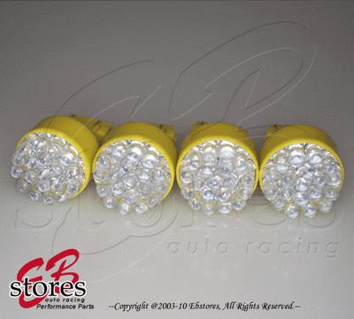 4x 3157 yellow 19 led reverse light bulb 3057 3457 4157